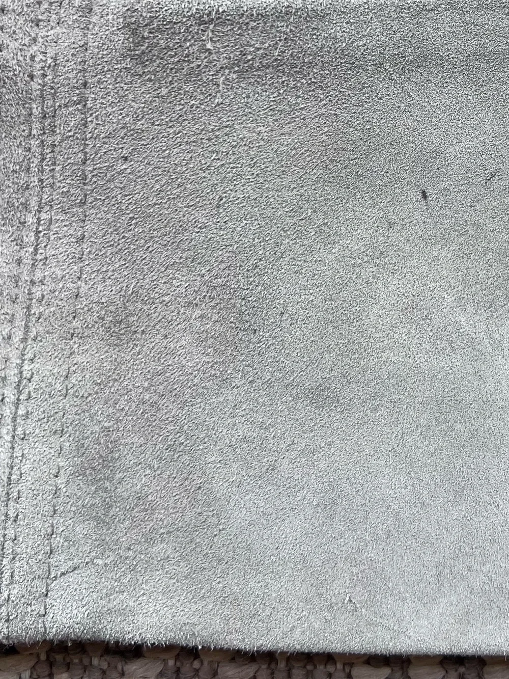 Derek Lam Warm Gray Suede Utility Mini Skirt Patch Pocket A-Line XS